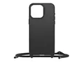 OtterBox React Series - Baksidedeksel for mobiltelefon halskjede - MagSafe-samsvar - plastikk - svart - for Apple iPhone 15 Pro Max