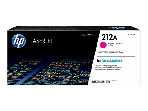 HP 212A - Magenta - original - LaserJet tonerpatron (W2123A) - for Color LaserJet Enterprise M555, MFP M578; LaserJet Enterprise Flow MFP M578