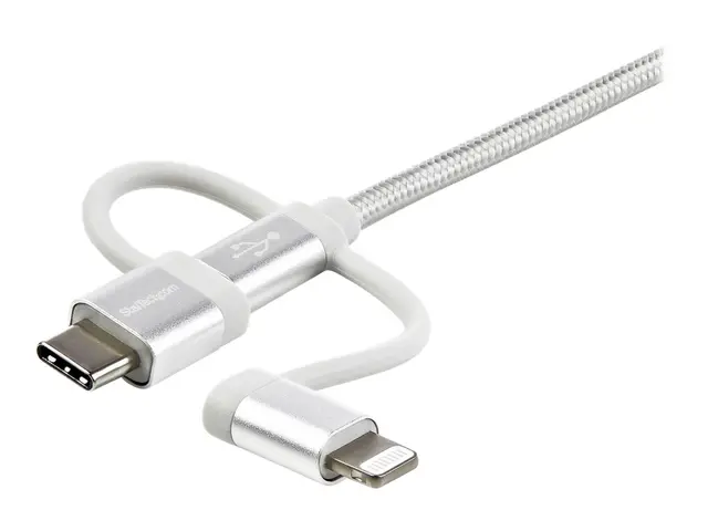 StarTech.com USB Multi Charging Cable - 3.3 ft / 1m - Lightning / ...