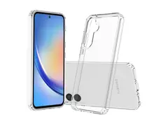 Screenor Hybrid Bumper - Baksidedeksel for mobiltelefon termoplast-polyuretan (TPU) - gjennomsiktig - for Samsung Galaxy A35