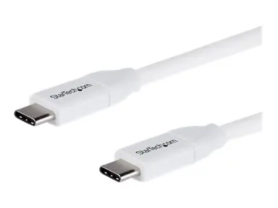 StarTech.com USB C to Cable - 13 ft / 4m 5A PD M/M White 2.0 USB-I...