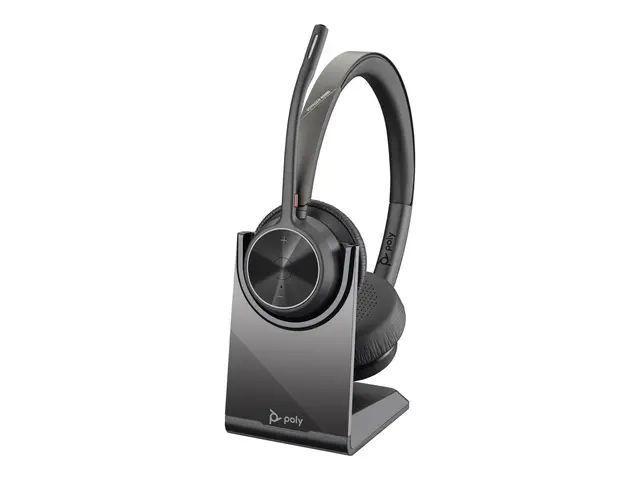 HP Poly Voyager 4320 - Hodesett on-ear Bluetooth trådløs svart Cer...