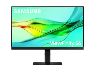 Samsung ViewFinity S6 S24D604UEU S60UD Series - LED-skjerm - USB - 24&quot; - 2560 x 1440 QHD @ 100 Hz - IPS - 350 cd/m&#178; - 1000:1 - HDR10 - 5 ms - HDMI, DisplayPort, USB-C - svart