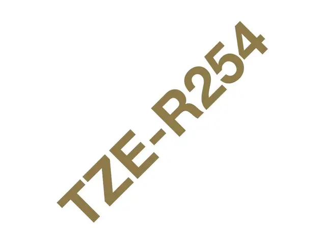 Brother TZe-R254 - Blank - gull på hvitt - Rull (2,4 cm x 4 m) 1 k...