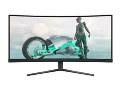 Philips Evnia 3000 34M2C3500L - LED-skjerm gaming - kurvet - 34" - 3440 x 1440 WQHD @ 180 Hz - Fast VA - 300 cd/m² - 4000:1 - HDR10 - 1 ms - 2xHDMI, DisplayPort - koksgrå