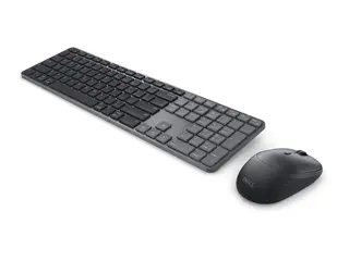 Dell Pro 7 KM726 - Tastatur- og mussett - smalt trådløs - 2.4 GHz, Bluetooth 6.0 - QWERTY - Pan Nordic - grafitt