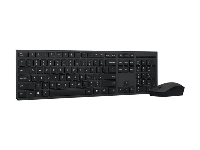 Lenovo Professional - Tastatur- og mussett full size - trådløs - Bluetooth, 2.4 GHz - QWERTY - Norsk - grå - brun boks 