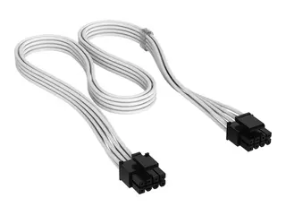 CORSAIR Elite Premium Type 4 - Strømkabel 8-pins EPS12V (hann) til 8-pins EPS12V (hann) - individually sleeved - hvit