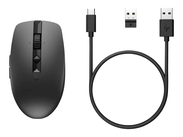 HP 715 - Mus multi-enhet, oppladbar 7 knapper trådløs, kablet Blue...