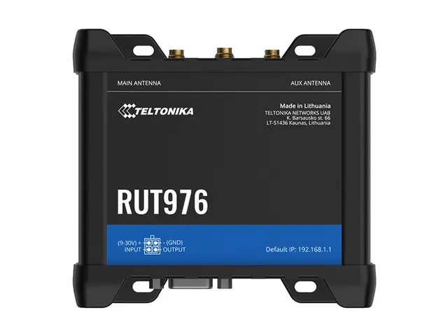 Teltonika RUT976 - Trådløs ruter maske WWAN 4-portssvitsj 5G, LTE ...