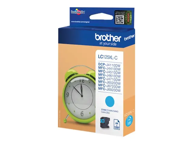 Brother LC12EC - XL Capacity - cyan - original - blekkpatron - for...