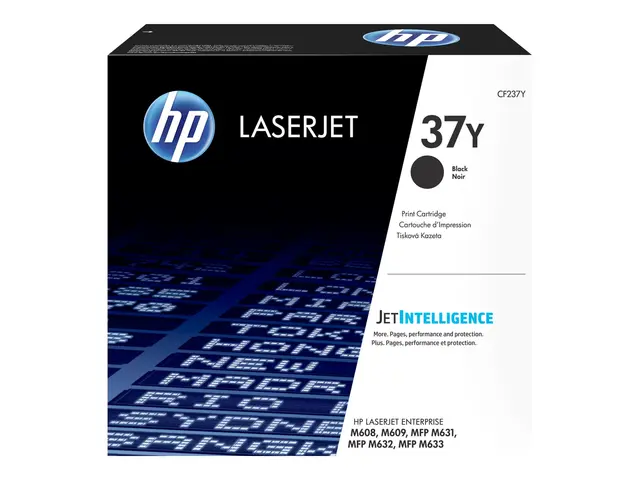 HP 37Y - Ekstra høy ytelse svart original LaserJet tonerpatron (CF...