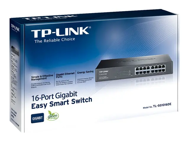 TP-Link JetStream TL-SG1016DE - Switch - Styrt - 16 x 10/100/1000 ...