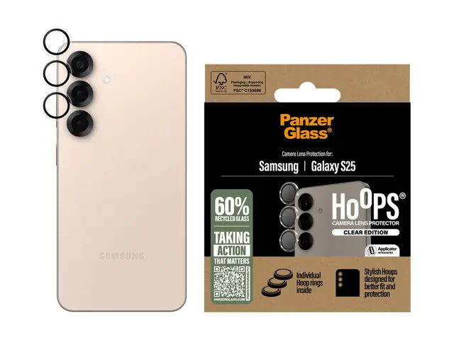 PanzerGlass Hoops - Clear Edition linsebeskytter for mobiltelefon ...