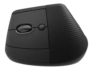 Logitech Lift Vertical Ergonomic Mouse - Vertikal mus ergonomisk - venstrehendt - optisk - 6 knapper - tr&#229;dl&#248;s - Bluetooth, 2.4 GHz - Logitech Logi Bolt USB-mottaker - grafitt