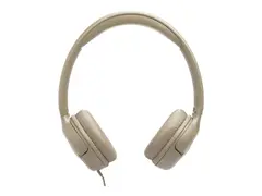 JBL TUNE 530C - Hodetelefoner med mikrofon on-ear - kablet - USB-C - beige