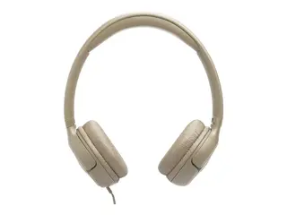 JBL TUNE 530C - Hodetelefoner med mikrofon on-ear - kablet - USB-C - beige