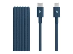 Beats - USB-kabel - 24 pin USB-C (hann) til 24 pin USB-C (hann) USB 2.0 - 1.5 m - Hurtiglading opptil 60W - nitro marin