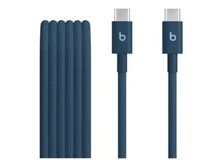 Beats - USB-kabel - USB-C (hann) til USB-C (hann) USB 2.0 - 1.5 m - Hurtiglading opptil 60W - nitro marin