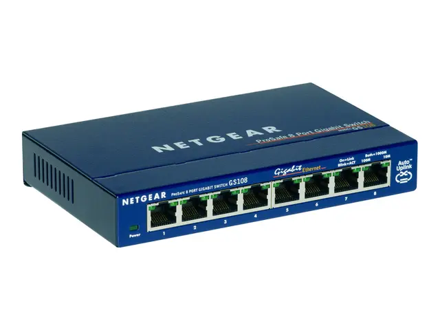 NETGEAR GS108 - Switch - 8 x 10/100/1000 - stasjonær