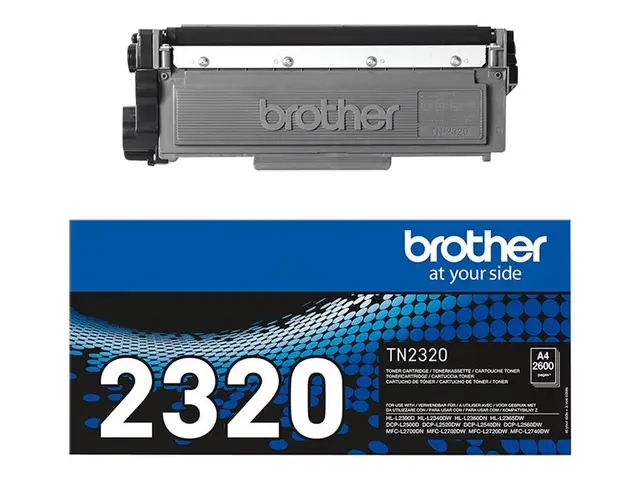 Brother TN2320 - Svart - original - tonerpatron - for Brother DCP-...