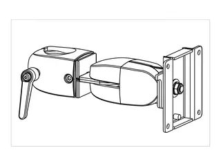 Ergotron - Monteringskomponent (dobbel klemmesvingtapp) for LCD-skjerm - svart - skjermstørrelse: inntil 30" - for Flat Panel Monitor ARMS DS100 Series