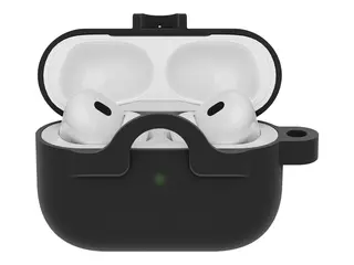 OtterBox - Boksdeksel for ladeboks for t&#229;dl&#248;se &#248;repropper svart taffy (svart) - for Apple AirPods Pro (1. generasjon, 2. generasjon)