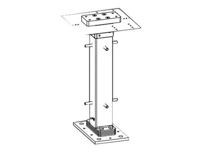 APC HyperPod Frame Raised Floor Support Stand 24 - Gulvstativ (en ...