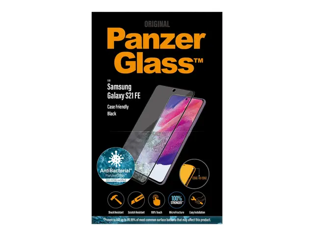 PanzerGlass - Skjermbeskyttelse for mobiltelefon glass rammefarge ...