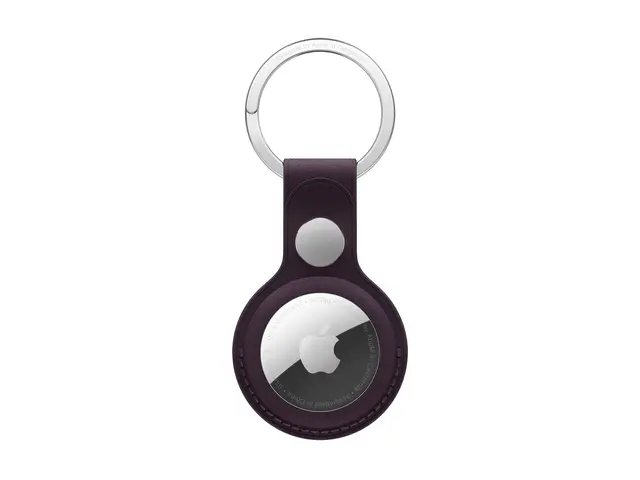 Apple - Eske for airtag mikrotvill, stainless steel bjørnebær