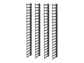APC - Rack-kabelf&#248;ringssett - svart - 20U TAA-samsvar (en pakke 4) - for P/N: NBPD0160A, NBWL0355A, SMX3000HV-BR, SMX3000LV2U-BR, SRT1000RMXLI, SRT1000RMXLI-NC