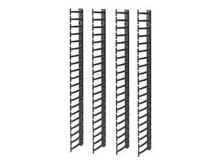 APC - Rack-kabelføringssett - svart - 20U TAA-samsvar (en pakke 4) - for P/N: NBPD0160A, NBWL0355A, SMX2KR2UX145, SMX3KR2UNCX145, SRT1000RMXLI, SRT1000RMXLI-NC