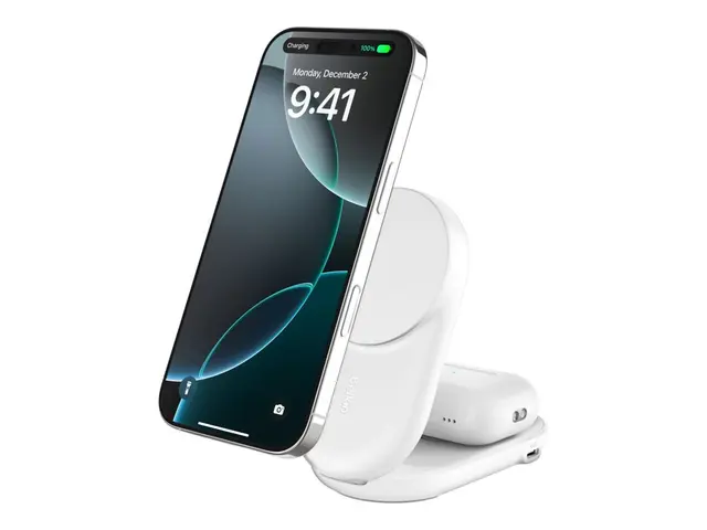 Belkin UltraCharge - Trådløst ladestativ - 2-i-1, Qi2, magnetisk, ...