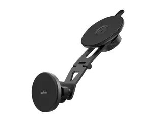 Belkin BoostCharge - Trådløs ladeholder for bil magnetisk - (wireless car charger, bilstrømadapter) + bilstrømadapter - 15 watt