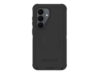 OtterBox Defender Series Pro - Baksidedeksel for mobiltelefon robust - silikon, polykarbonat, termoplastisk elastomer (TPE), minneskumplast - svart - for Samsung Galaxy S26