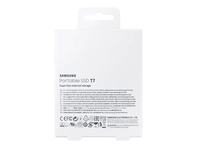Samsung T7 MU-PC2T0H - SSD kryptert 2 TB ekstern (bærbar) USB 3.2 ...