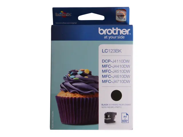 Brother LC123BK - Høy ytelse - svart - original - blekkpatron - fo...