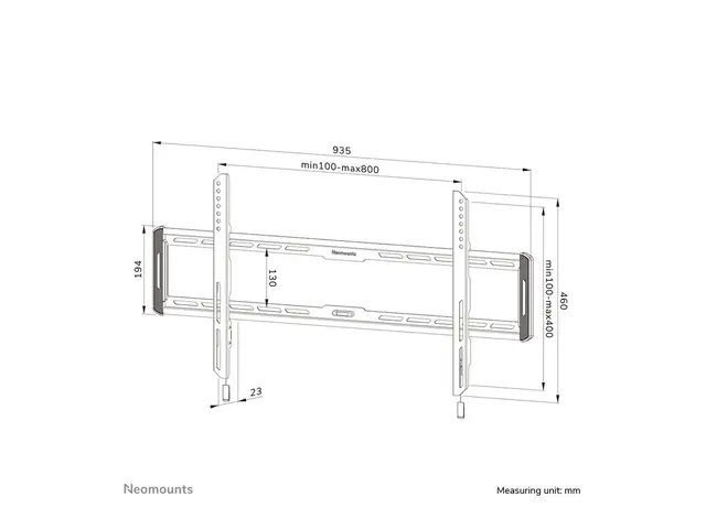 Neomounts WL30-550BL18 - Monteringssett (veggplate, brakettadapter...