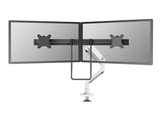 Neomounts DS75S-950WH2 - Monteringssett (bordmonteringsarm) full bevegelse - for 2 LCD-skjermer - aluminium - hvit - skjermstørrelse: 17"-32"