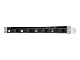 QNAP TR-004U - Harddiskarray - 4 brønner (SATA-300) USB 3.1 Gen 1 (ekstern) - kan monteres i rack - 1U