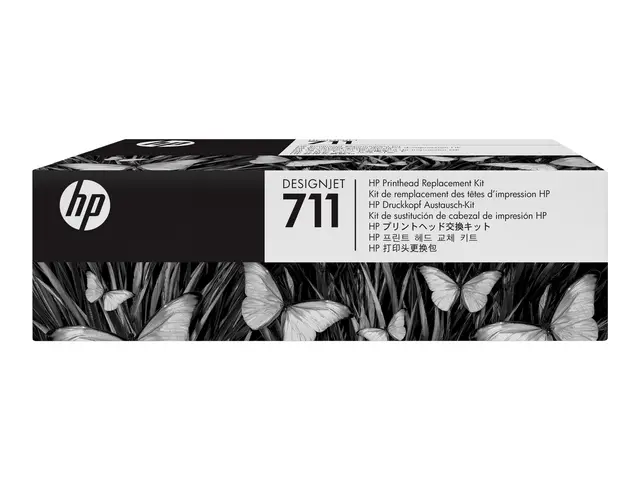 HP 711 - Svart, gul, cyan, magenta - skriverhode - for DesignJet T...