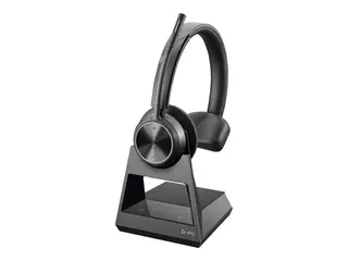 HP Poly Savi 7310 - Savi 7300 series - hodesett on-ear - DECT - trådløs - USB-A via DECT adapter - svart - UC-sertifisert