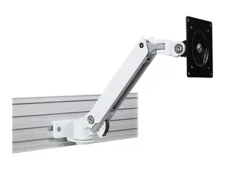 Ergotron LX Arm with Rail Adapter - Monteringssett (leddarm, skinneadapter) for LCD-skjerm - hvit - skjermstørrelse: inntil 34"
