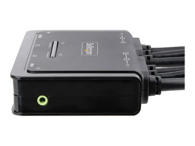 Startech 2-Port Dual-Monitor DisplayPort Cable KVM Switch, 4K 60Hz...