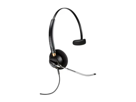 HP Poly EncorePro 510V - EncorePro 500 series hodesett - on-ear - kablet - 3,5 mm jakk - svart - Certified for Skype for Business, UC-sertifisert