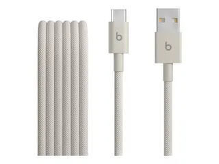 Beats - USB-kabel - USB (hann) til 24 pin USB-C (hann) USB 2.0 - 1.5 m - flettet kabel, USB Fast Charge (15W), forsterket design - overspenningsstein