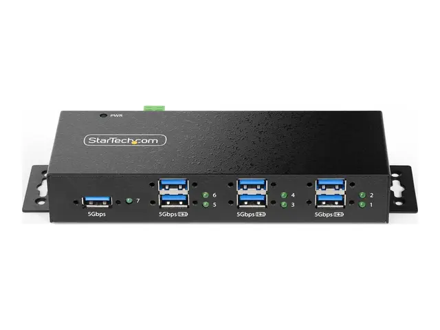 StarTech.com 7-Port Managed USB Hub with 7x USB-A, Heavy Duty Meta...
