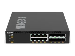 NETGEAR M4350 Series M4350-8X8F Switch - L3 - Styrt - 8 x 10/100/1000/2.5G/5G/10GBase-T + 8 x 1 Gigabit / 10 Gigabit SFP+ - front til bakside-luftflyt - rackmonterbar