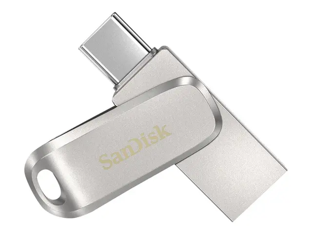 SanDisk Ultra Dual Drive Luxe - USB-flashstasjon 128 GB USB 3.1 Ge...