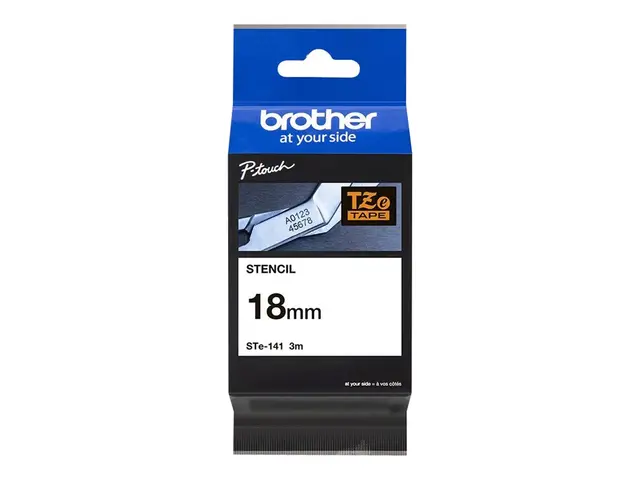 Brother STe-141 - Svart Rull (1,8 cm x 3 m) 1 kassett(er) stempelb...
